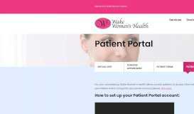 
							         Patient Portal - Wake Women's Health								  
							    
