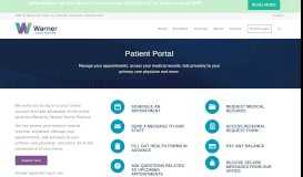 
							         Patient Portal - Warner Family Practice								  
							    