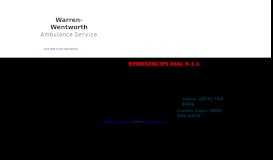 
							         Patient Portal - Warren-Wentworth Ambulance Service								  
							    