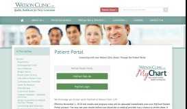 
							         Patient Portal - Watson Clinic								  
							    