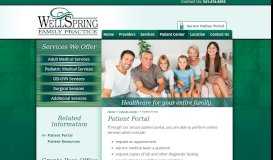 
							         Patient Portal - Wellspring Family Practice, Grants Pass, Oregon								  
							    
