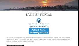 
							         Patient Portal - West Ventura Medical Clinic								  
							    