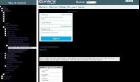 
							         Patient Portal: What Patient Sees - Open Dental Software								  
							    