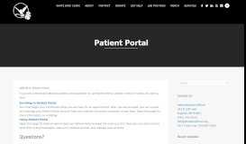 
							         Patient Portal | White Bird Clinic								  
							    