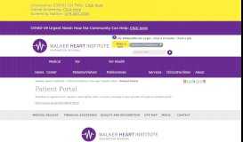 
							         Patient Portal | Willard Walker Heart Institute								  
							    