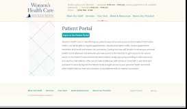 
							         Patient Portal – Women's Health Care								  
							    