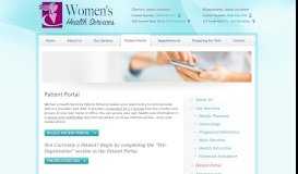 
							         Patient Portal - Women's Health Services								  
							    