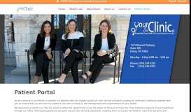 
							         Patient Portal - Your Clinic								  
							    