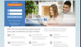 
							         Patient Portal - Your Health File								  
							    
