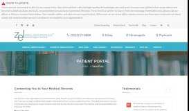 
							         Patient Portal | Zel Skin & Laser Specialists								  
							    