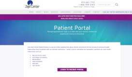 
							         Patient Portal - Zepf Center								  
							    