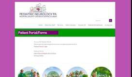 
							         Patient Portal/Forms – Pediatric Neurology PA								  
							    