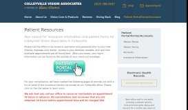 
							         Patient Portal/Forms/Accounts - Colleyville Vision Associates								  
							    