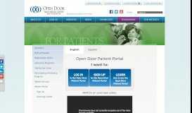
							         Patient Portal—Open Door Family Medical Centers								  
							    