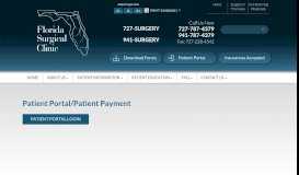 
							         Patient Portal/Patient Payment - Bradenton, FL - Florida Surgical Clinic								  
							    