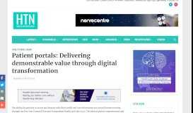 
							         Patient portals: Delivering demonstrable value through digital ...								  
							    