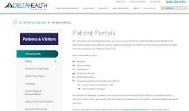 
							         Patient Portals | Delta Regional Medical Center								  
							    