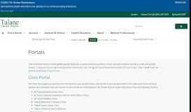 
							         Patient Portals for Medical Records - Tulane Lakeside Hospital								  
							    