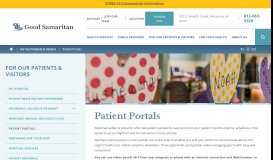 
							         Patient Portals | Good Samaritan - Good Samaritan Hospital								  
							    