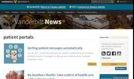 
							         patient portals | Vanderbilt News | Vanderbilt University								  
							    