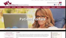 
							         Patient Portals - Willis-Knighton Health System - Shreveport - Bossier ...								  
							    