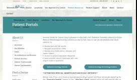 
							         Patient Portals - Your Valley Cancer Specialists								  
							    