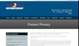 
							         Patient Privacy - Clermont South Lake Gastroenterology - in Clermont ...								  
							    