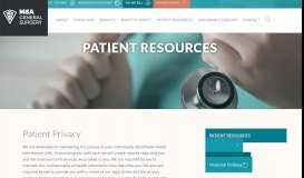 
							         Patient Privacy - MSA General								  
							    