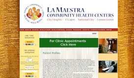 
							         Patient Profiles - La Maestra Community Health Centers								  
							    