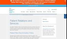 
							         Patient Relations and Services - Yale New Haven Hospital								  
							    