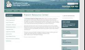
							         Patient Resource Center | Northwest Georgia Oncology Centers, P.C. ...								  
							    
