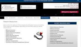 
							         Patient Resource Overview - Towson Orthopaedic Associates								  
							    