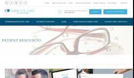 
							         Patient Resources at Grin Eye Care								  
							    