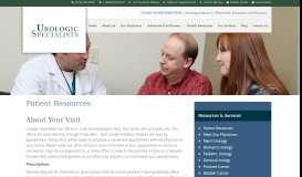 
							         Patient Resources at Urologic Specialist Oklahoma, Arkansas, Missouri								  
							    