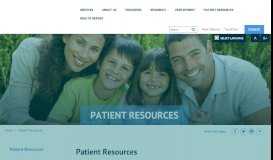 
							         Patient Resources | Community Health Care								  
							    