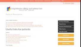 
							         Patient Resources - Comprehensive Allergy & Asthma Care								  
							    