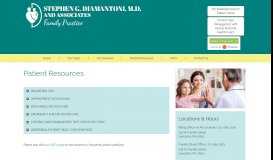 
							         Patient Resources - Diamantoni & Associates, LLP								  
							    