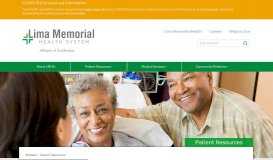 
							         Patient Resources for Patients and Families at Lima Memorial Health ...								  
							    