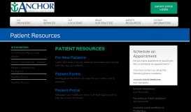 
							         Patient Resources from Anchor Medical Associates - Lincoln ...								  
							    
