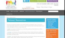 
							         Patient Resources - Front Royal Family Practice								  
							    