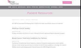 
							         Patient Resources - Georgia Breast Care, Marietta Cancer Specialists								  
							    