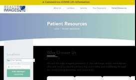
							         Patient Resources - Health Images								  
							    
