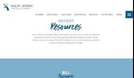 
							         Patient Resources | Hulst Jepsen								  
							    