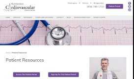 
							         Patient Resources - Hunterdon Cardiovascular Associates								  
							    