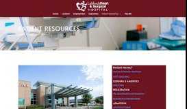 
							         Patient-Resources - Lubbock Heart & Surgical Hospital								  
							    