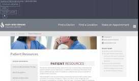 
							         Patient Resources | Mary Bird Perkins Cancer Center								  
							    