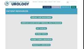 
							         Patient Resources – Michigan Institute of Urology								  
							    
