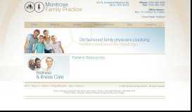
							         Patient Resources | Montrose Family Practice								  
							    