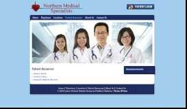 
							         Patient Resources - Northern Medical Specialists								  
							    