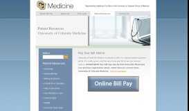 
							         Patient Resources | Online Bill Pay - CU Medicine								  
							    